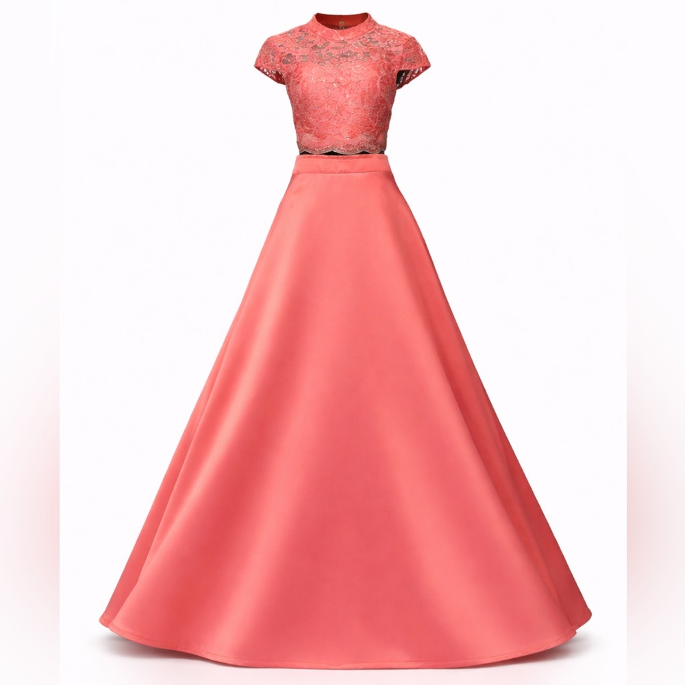 City Studio Coral 2-Piece Formal Gown – NWT (Size 1)